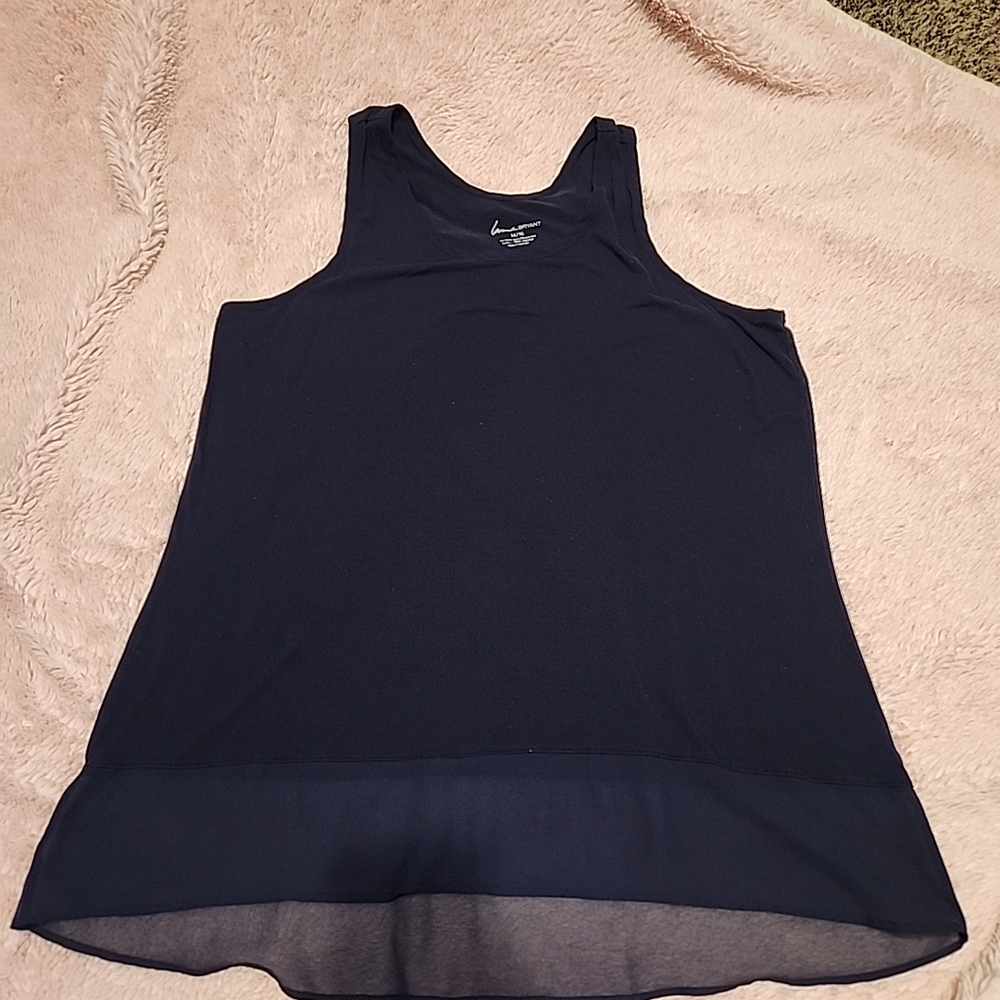 Womens Lane Bryant 14/16 Navy Blue Tank